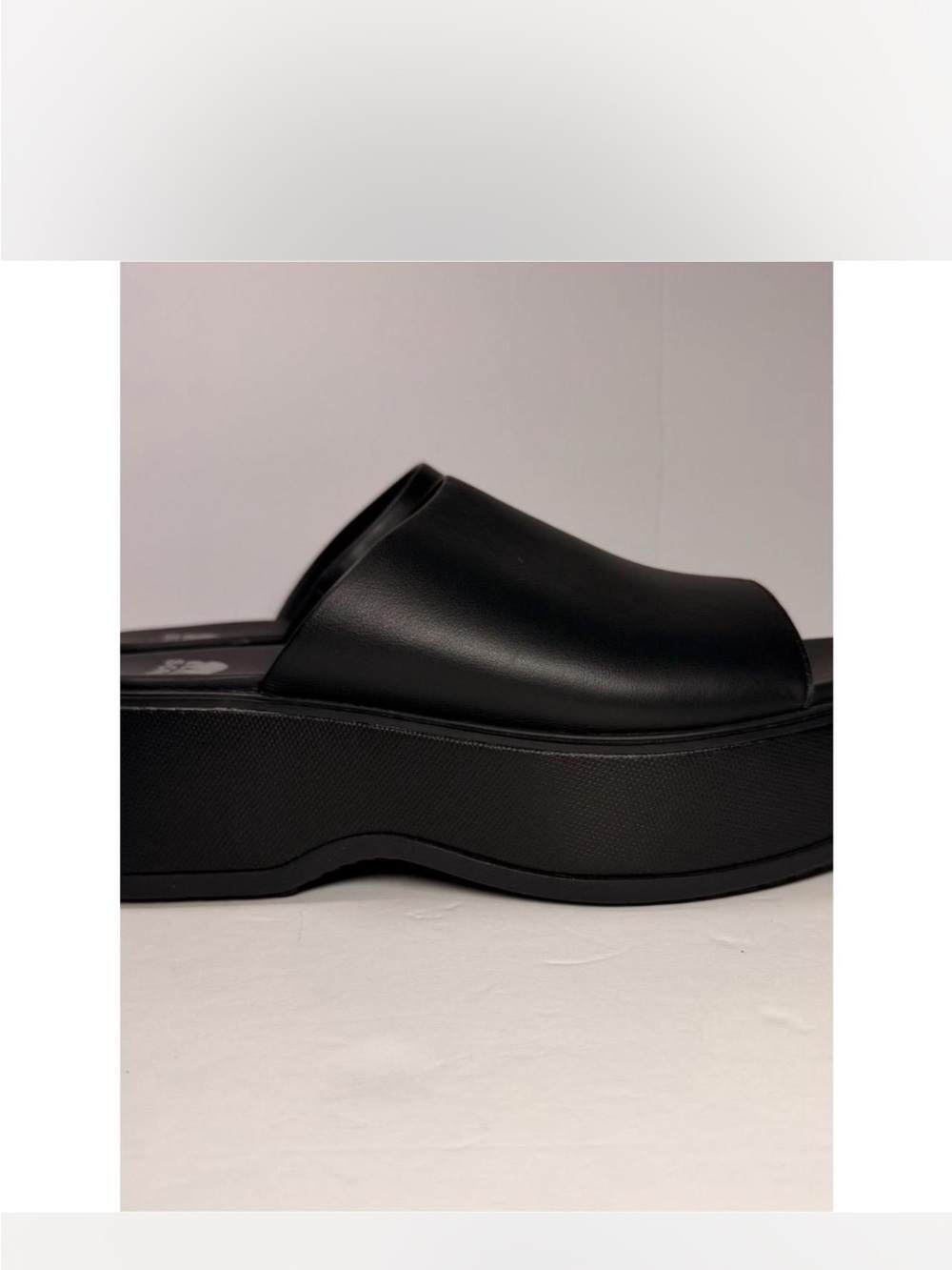 Sorel Black Platform Slide Sandals - Picture 2 of 6